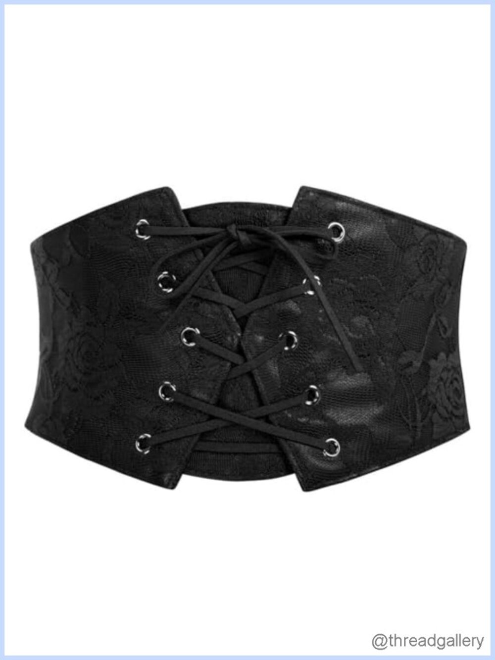 Corset Belt Womens Vintage Lace Up Elastic Waspie Waist Dress Halloween